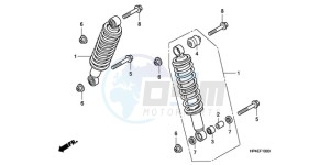 TRX420FMA Europe Direct - (ED / 4WD) drawing FRONT CUSHION