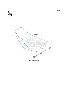 KX85 / KX85 II KX85B8F EU drawing Seat