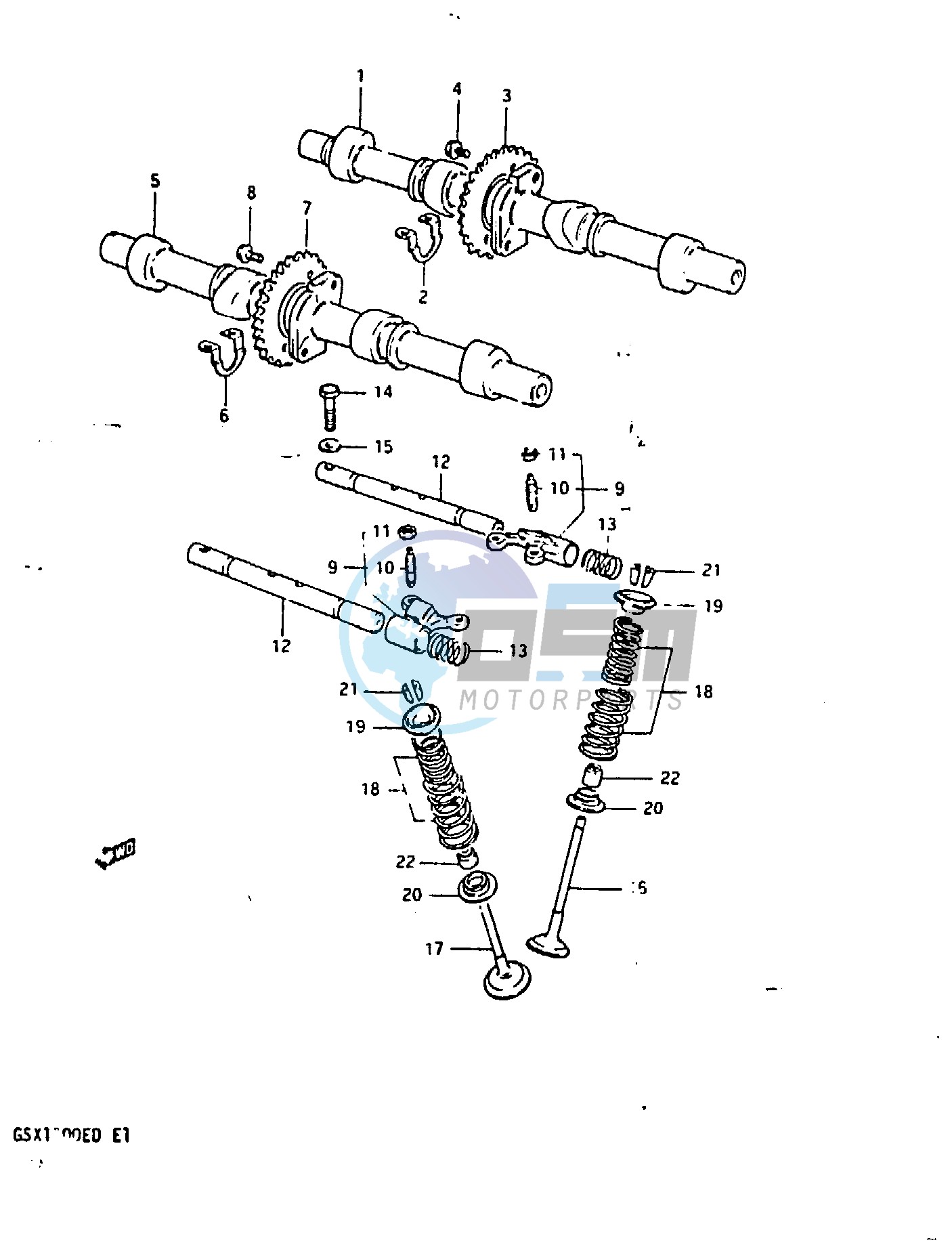 CAM SHAFT - VALVE (MODEL D)