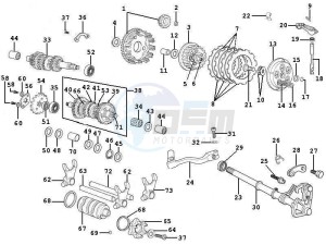 RCR_SMT 50 drawing Gear-box components