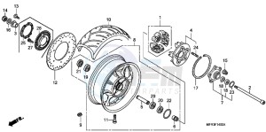 VT1300CXAC drawing REAR WHEEL