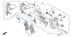 FES1259 Europe Direct - (ED / 2ED) drawing FRONT BRAKE CALIPER