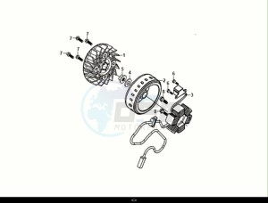 JET 14 125 AC (XC12W2-EU) (E5) (M1) drawing AC GEN. ASSY