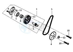 JOYRIDE - 125 cc drawing OIL PUMP