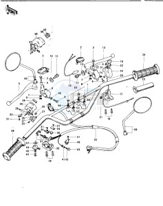 F7 (-A) 175 drawing HANDLEBAR -- F7-B- -