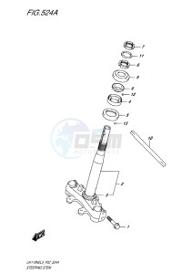 UK110NE ADDRESS EU drawing STEERING STEM