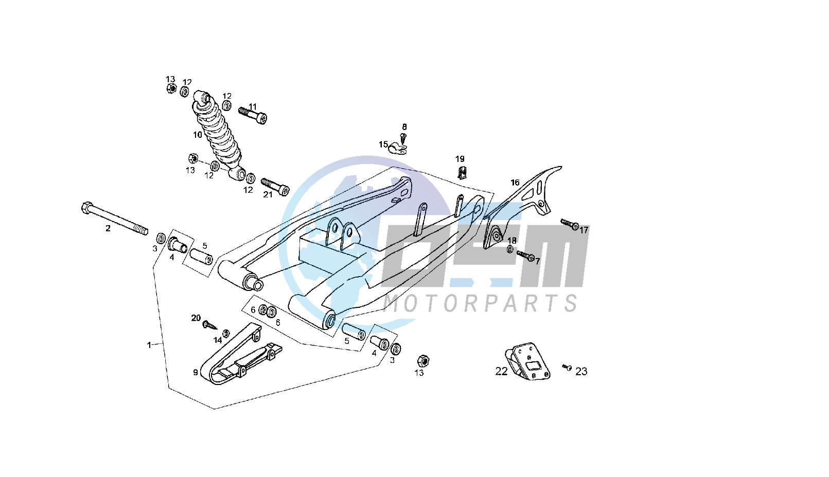 SWING ARM - SHOCK ABSORBER