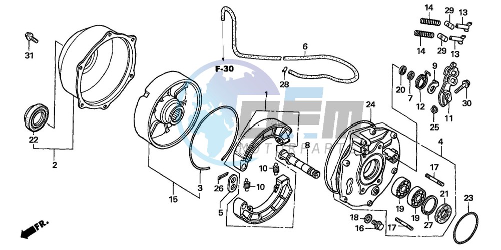 REAR BRAKE PANEL