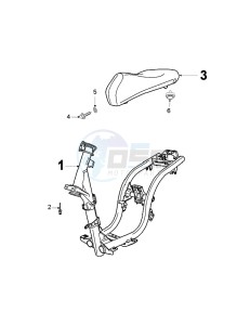 LUDIX 10 RVA ONE drawing FRAME AND SADDLE