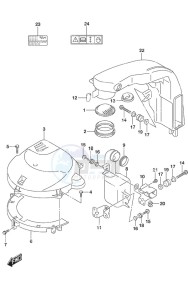 DF 150AP drawing Silencer/Ring Gear Cover