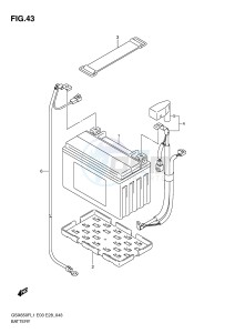 GSX650F (E3-E28) Katana drawing BATTERY (GSX650FAL1 E33)