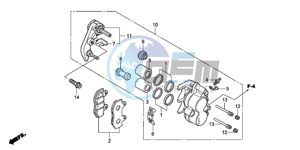 FRONT BRAKE CALIPER