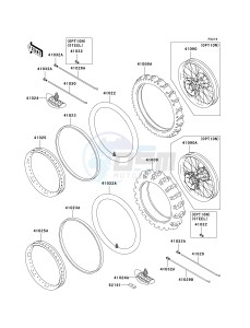 KX 125 M (M2) drawing WHEELS_TIRES