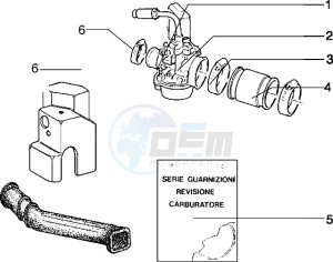 Typhoon 125 X drawing Carburettor