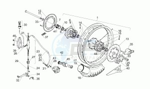 Pegaso 650 drawing Rear Wheel