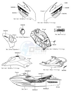 JET SKI ULTRA 310LX JT1500MEF EU drawing Decals