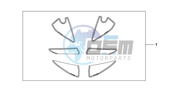 KIT, RACING STICKER