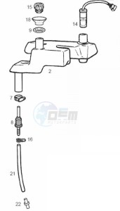 ATLANTIS BULLET - 50 cc VTHAL1AE2 Euro 2 2T AC CAN drawing Oil tank (Positions)