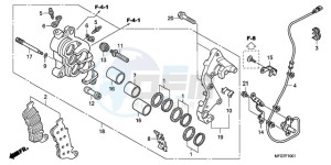 CB600FA39 Australia - (U) drawing R. FRONT BRAKE CALIPER (CB600FA/FA3)