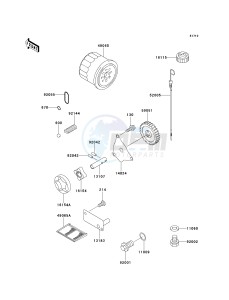 KAF 620 A6 [MULE 2510 4X4] (A6) [MULE 2510 4X4] drawing OIL PUMP_OIL FILTER