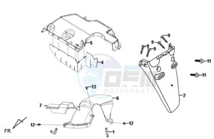 FIDDLE II 50 drawing REAR FENDER - MUDGUARD