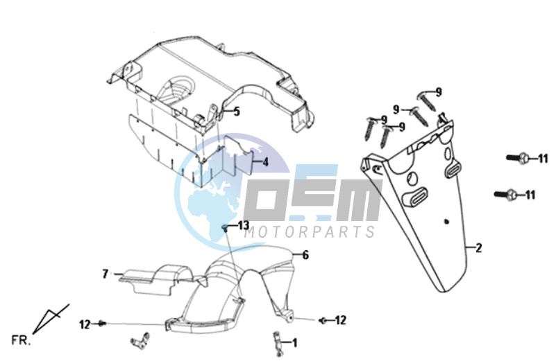 REAR FENDER - MUDGUARD