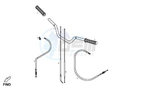 DXR - 200 CC VTHSM1B1A drawing STEERING HANDLE - CABLE DISC BRAKE