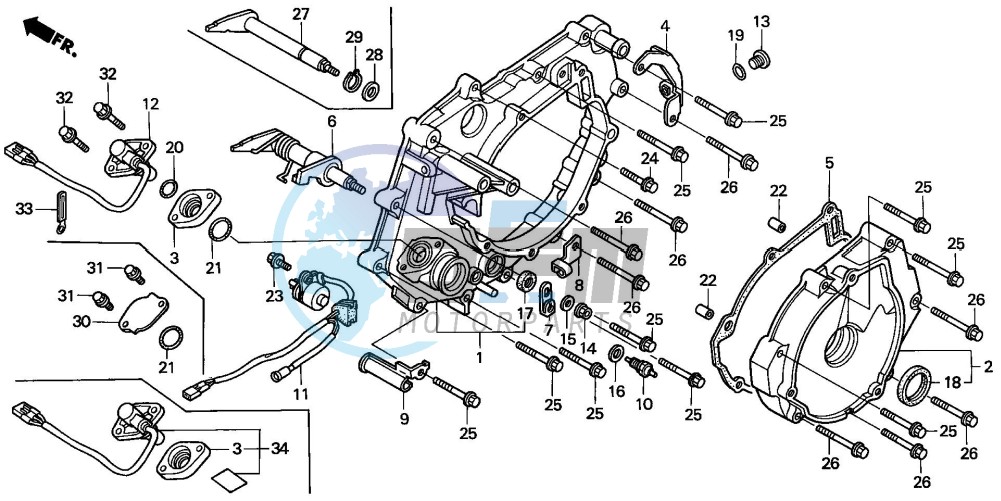 REAR CRANKCASE COVER