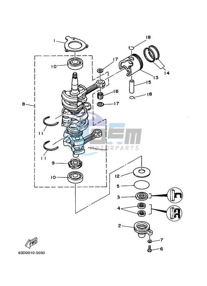 CRANKSHAFT--PISTON