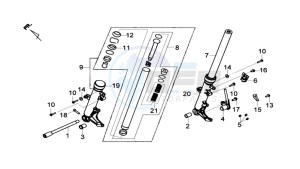 MAXSYM 600I ABS drawing FRONT FORK / STEERING HEAD BEARING