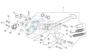 RSV 4 1000 APRC R drawing Central stand