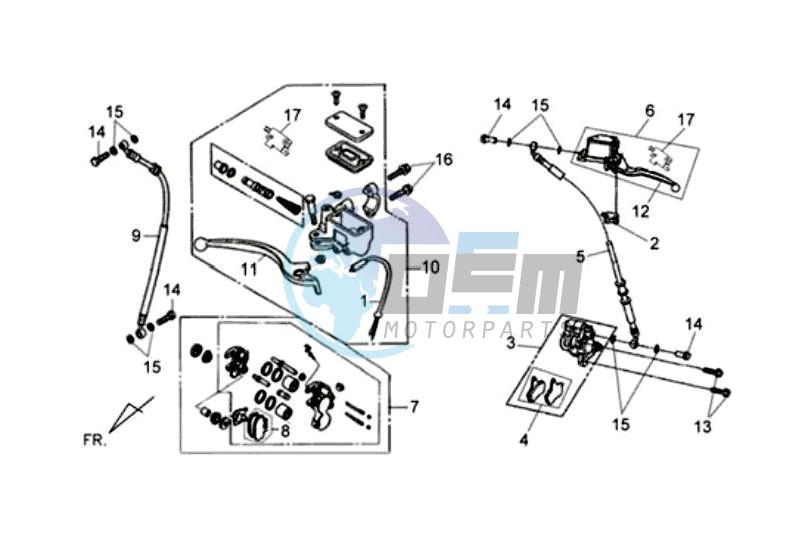 BRAKE LEVER / BRAKE CALIPER / BRAKE LINES