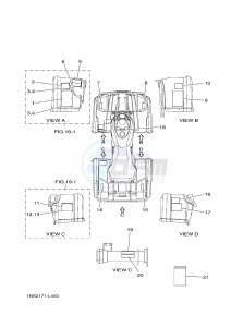 YFM350A YFM350TE GRIZZLY 350 2WD (B142 B143 B144) drawing EMBLEM & LABEL 1