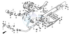 VTX1800C drawing EXHAUST MUFFLER