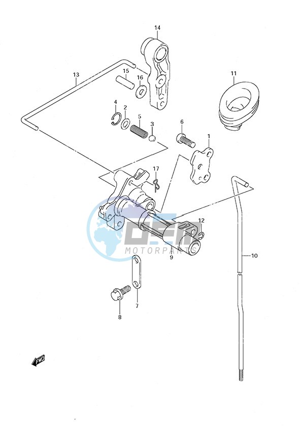 Clutch Rod w/Remote Control