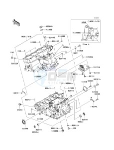 ZX 1000 M [NINJA ZX-10R] (C1) [NINJA ZX-10R] drawing CRANKCASE