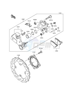 NINJA ZX-10R ZX1000JFF FR XX (EU ME A(FRICA) drawing Rear Brake