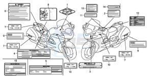 ST1300A drawing CAUTION LABEL