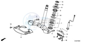 GL1800F GoldWing - GL1800-F 2ED - (2ED) drawing STEERING STEM