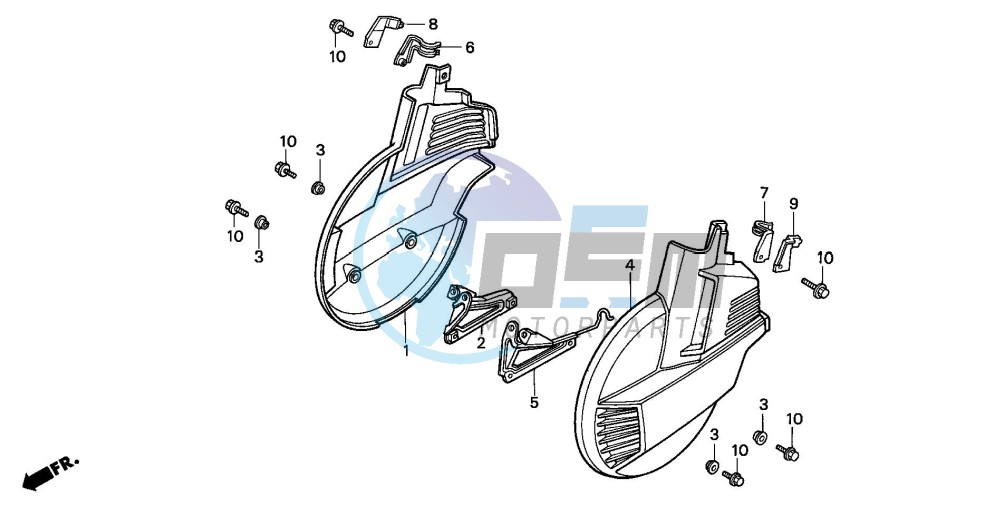 FRONT WHEEL COVER (GL1500AV/SEV)