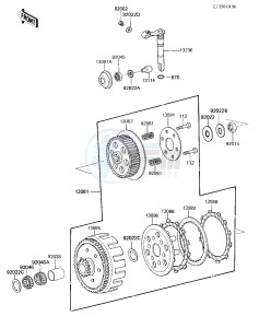 KX 125 E [KX125] (E1) [KX125] drawing CLUTCH