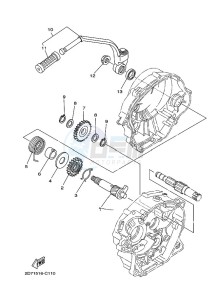 YBR125EGS (43BK) drawing STARTER