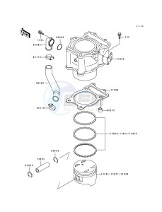 KLF 400 B [BAYOU 400 4X4] (B1-B3) [BAYOU 400 4X4] drawing CYLINDER_PISTON-- S- -