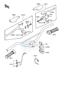 KDX 175 A [KDX175] (A2-A3) [KDX175] drawing HANDLEBAR -- KDX175-A2- -