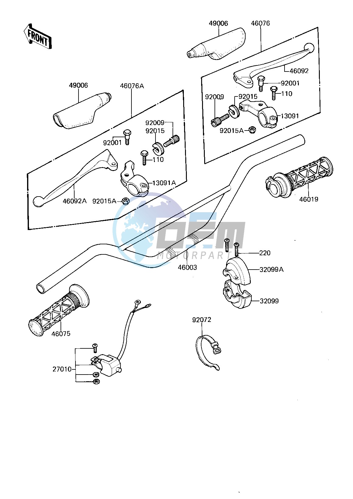 HANDLEBAR -- KDX175-A2- -