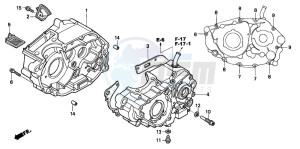 XR250R drawing CRANKCASE