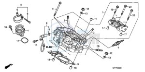 XL700VA9 Europe Direct - (ED / ABS) drawing REAR CYLINDER HEAD