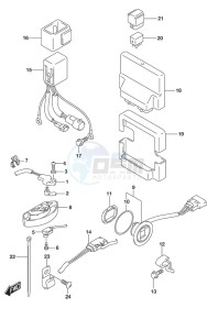 DF 250 drawing PTT Switch/Engine Control Unit SS Model