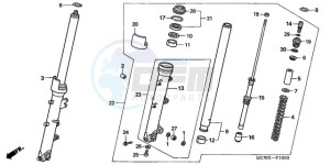 VFR800A9 ED / ABS MME TWO drawing FRONT FORK