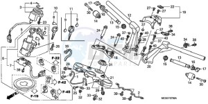 ST13009 France - (F / CMF MME) drawing HANDLE PIPE/TOP BRIDGE